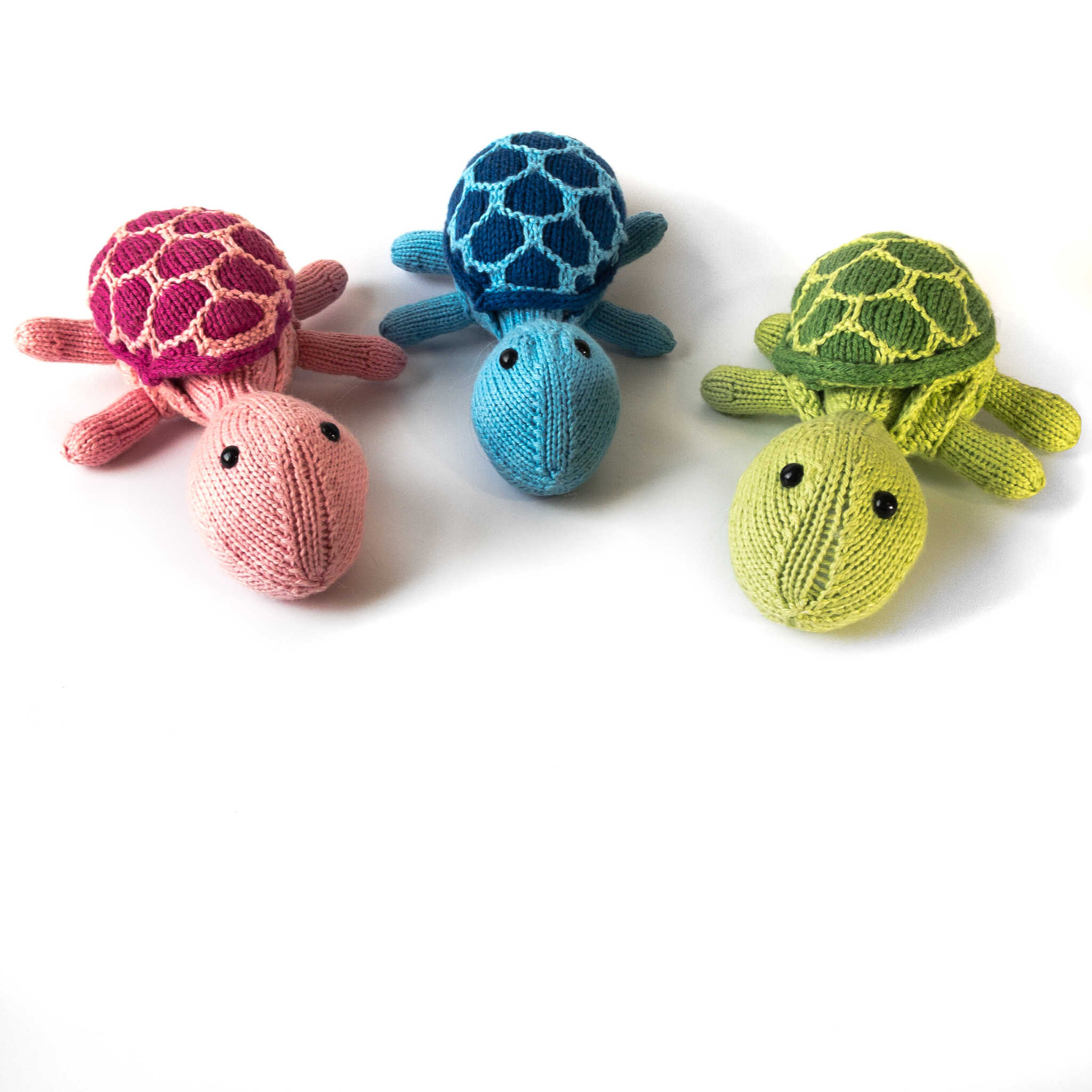 Knitted Turtle Stuffed Animals
