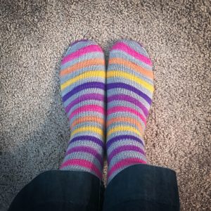Self Striping Sock Yarn Afterthought Heel
