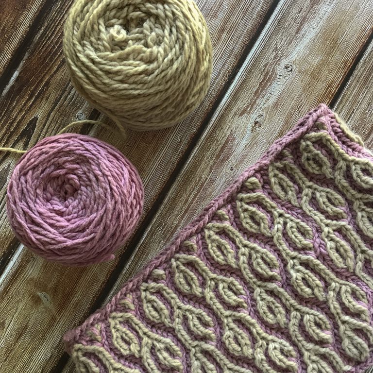 brioche stitch knitted cowl