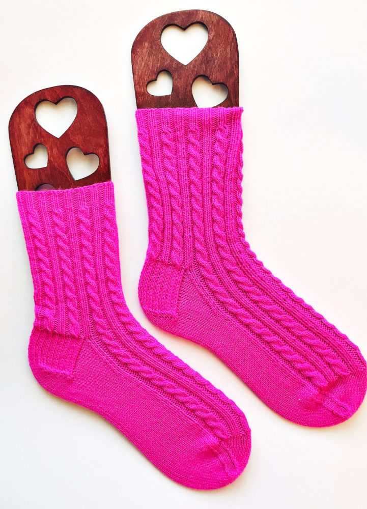 Neon Pink Socks