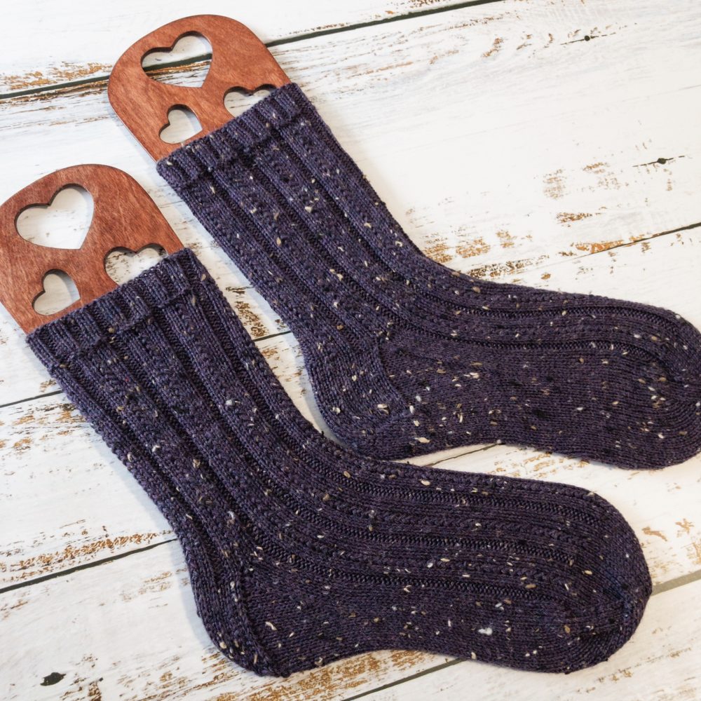 Simple Skyp Socks - Beginner Sock Knitting Patterns