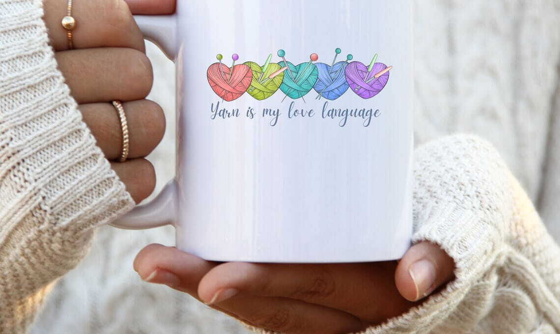 Yarn is My Love Language Mug for Knitters