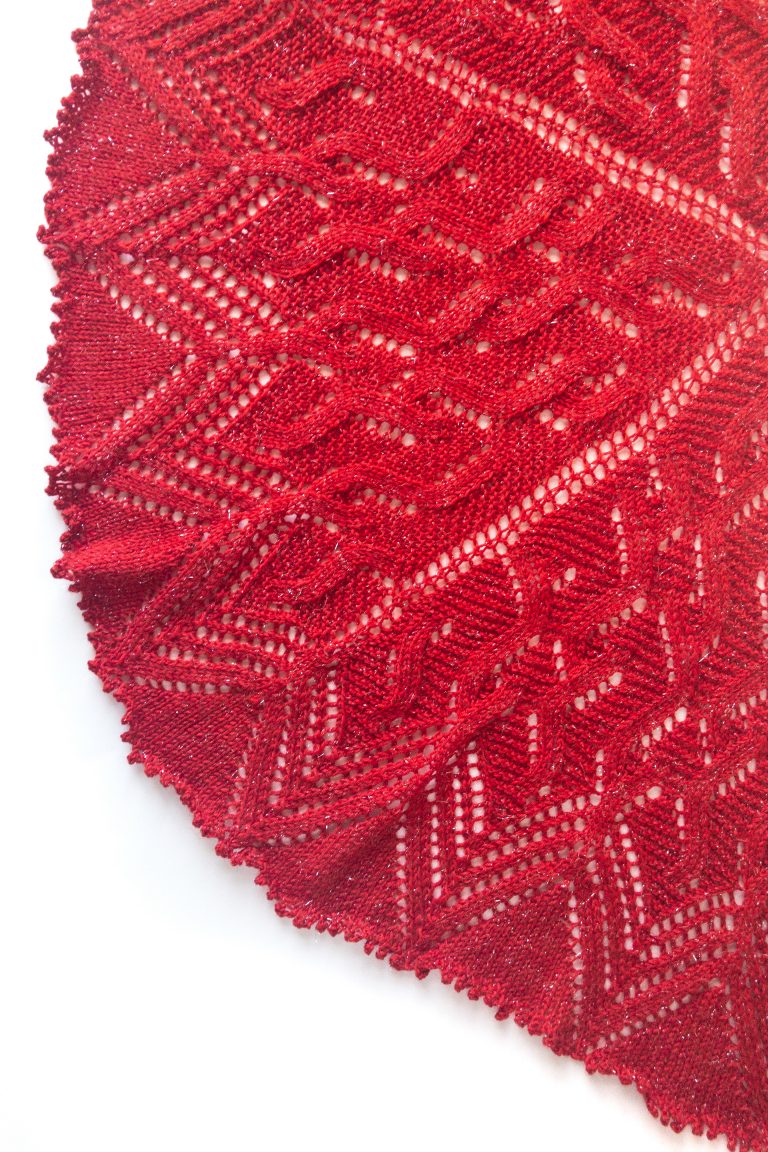 Red Lace Shawl