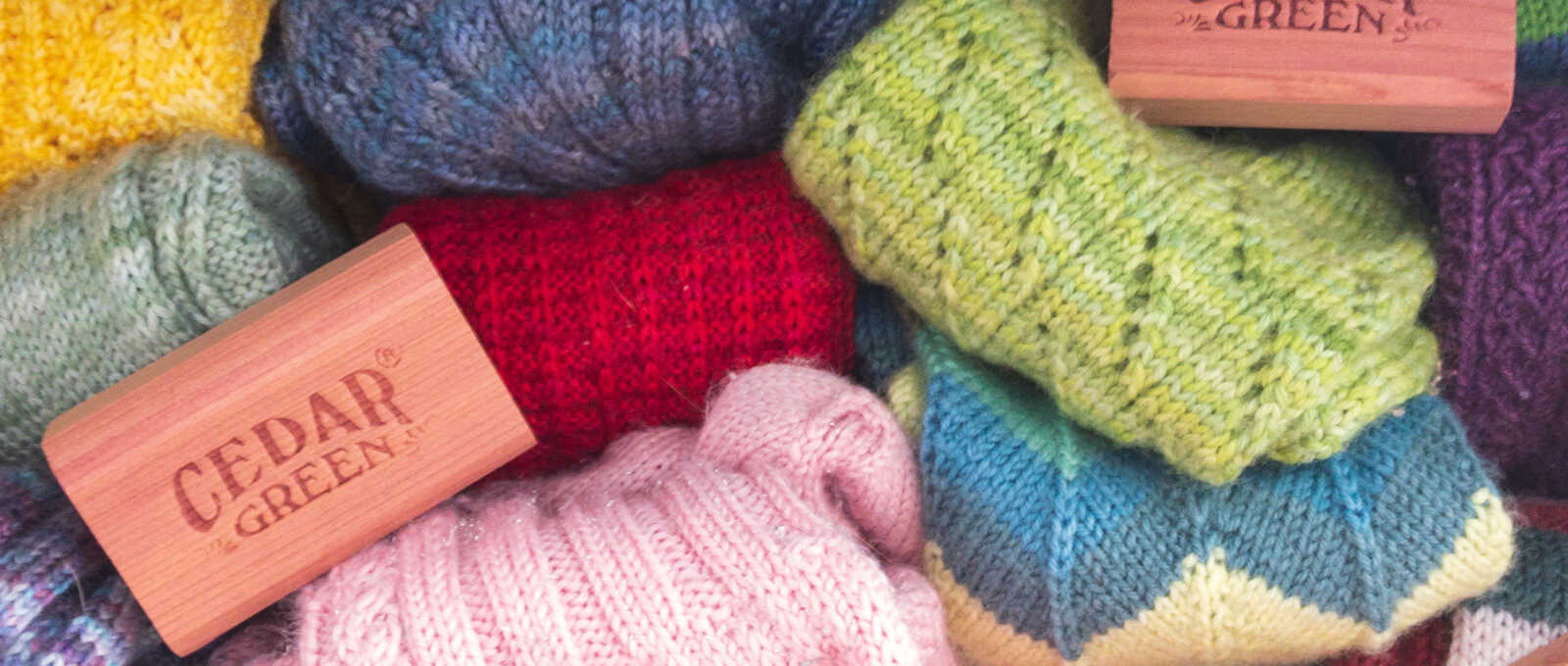 Cedar Blocks to Store Knitted Items and Protect from Bugs