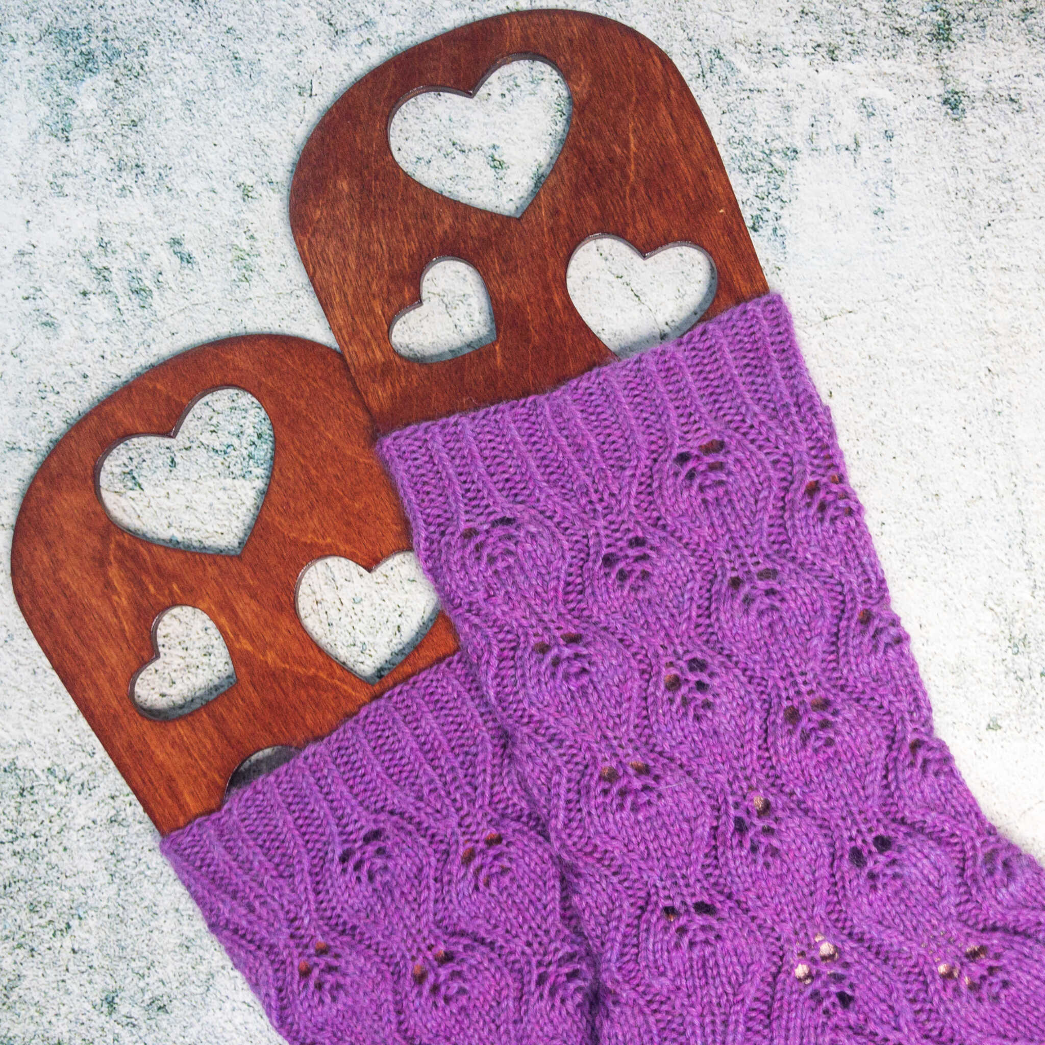 Heathered Sock Yarn and verybusymonkey Little leaf Lace Socks