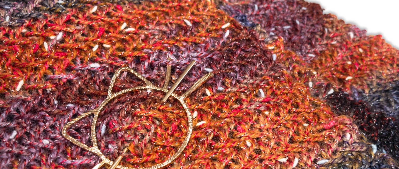 scarf pattern for textured yarn
