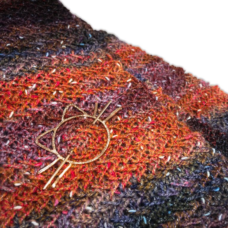 scarf pattern for textured yarn