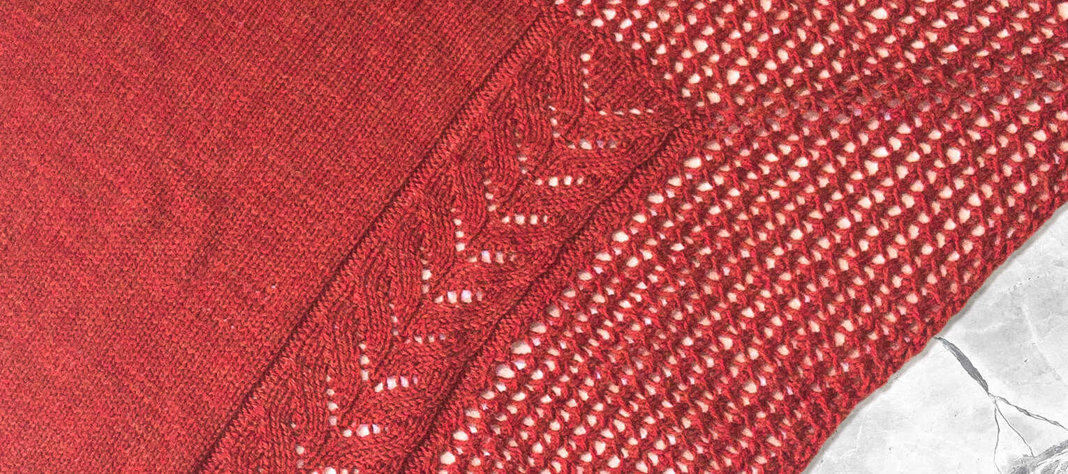 Stone Croft Shawl Knitting Pattern for DK Wool