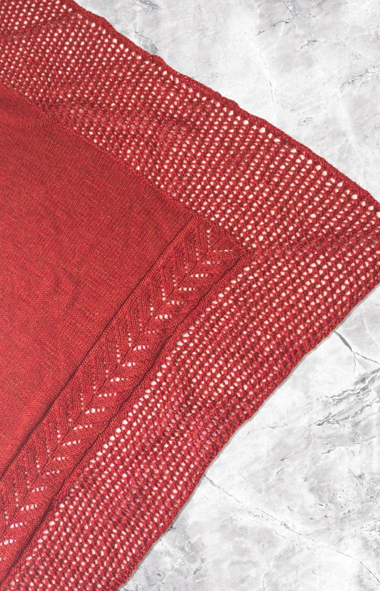 Stone Croft Shawl Knitting Pattern for DK Wool
