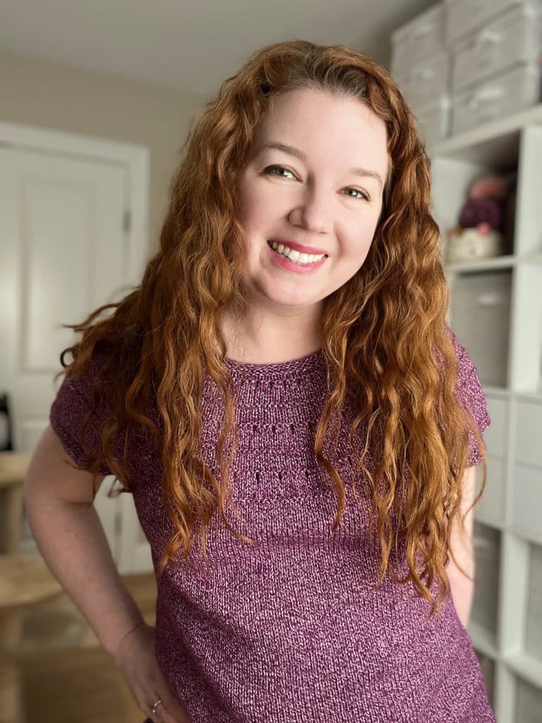 Knitted Derecho Tee - Eyelet Yoke