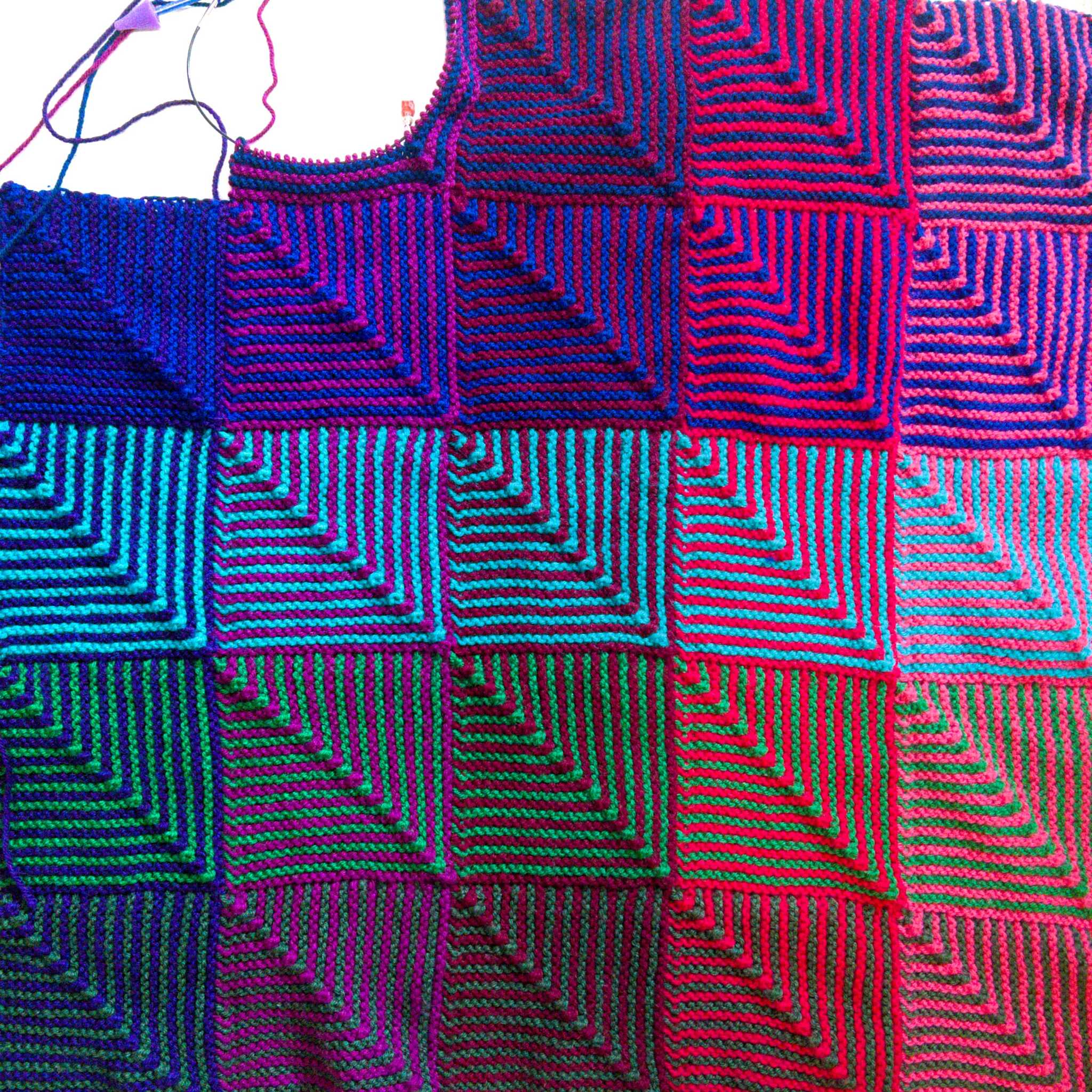 Hue Shift Afghan Fourth Panel