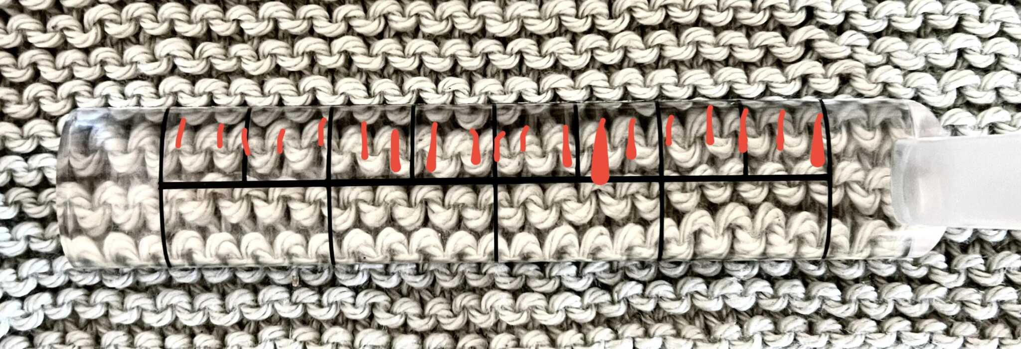 Easy Way to Count Stitches on Your Gauge Swatch in Knitting