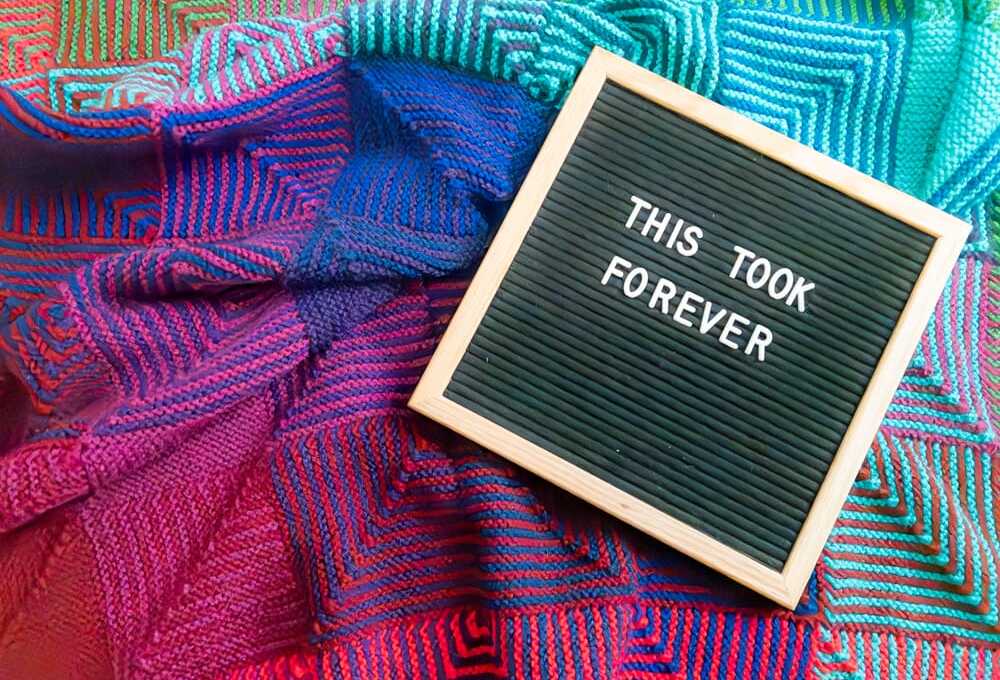 How Long Does It Take to Knit a Hue Shift Afghan