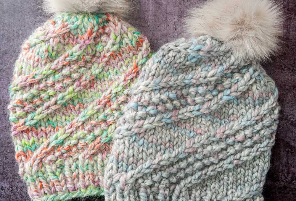 Thick and Quick Knitting Pattern Sidewinder Beanie