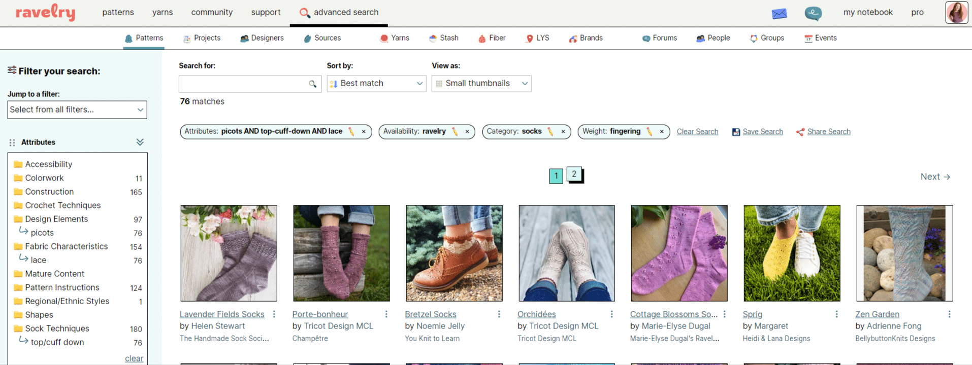 How to Use Ravelry's Advanced Pattern Search