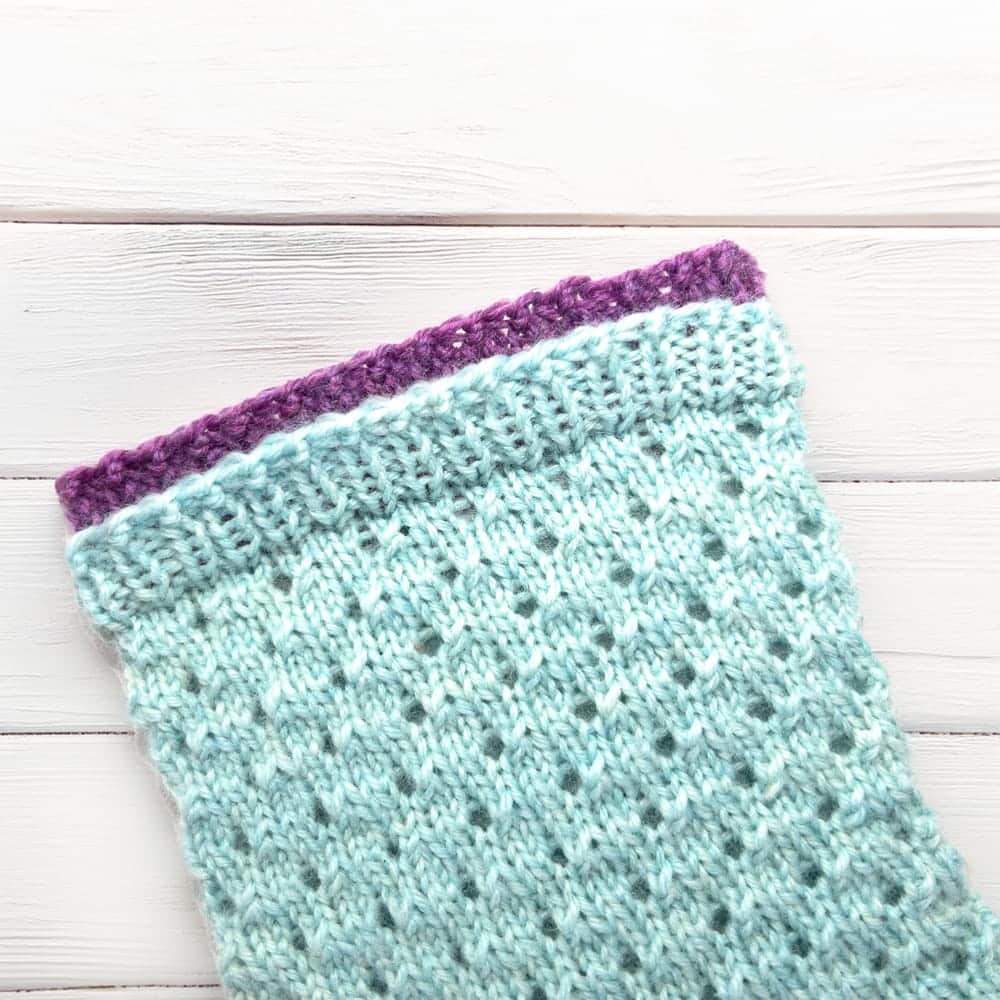 Sock Knitting Double Cuff