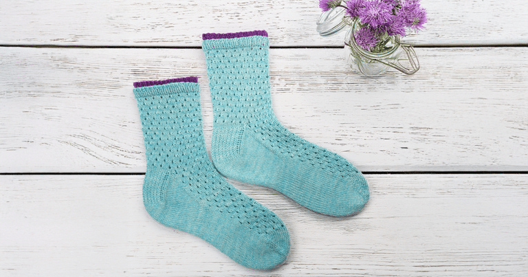 Soda Water Socks - Knitted From the Toe-Up