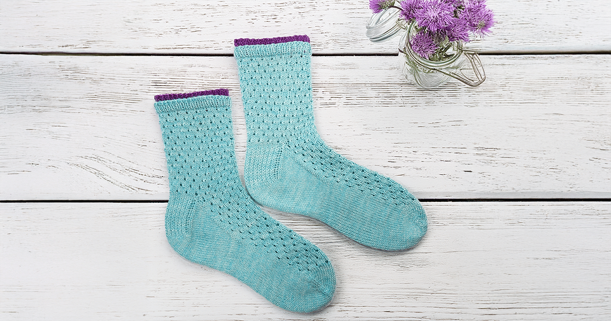 Soda Water Socks - Knitted From the Toe-Up