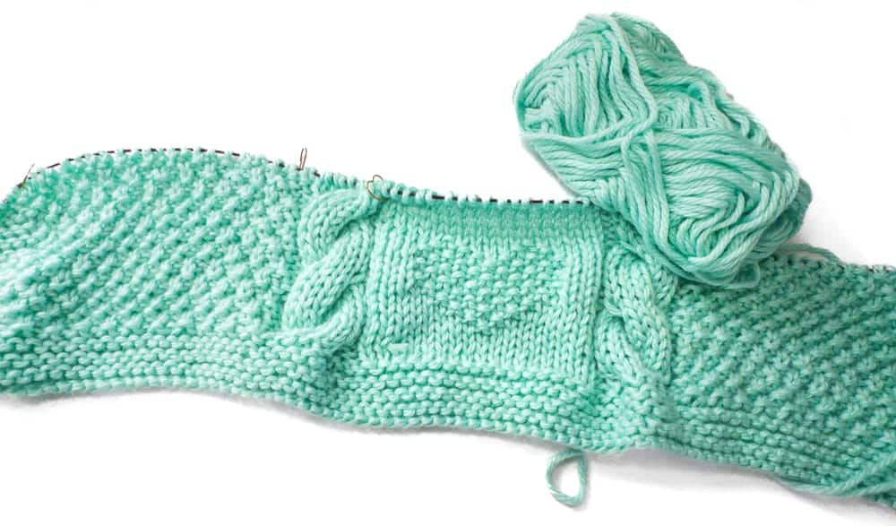 baby blanket knitting project