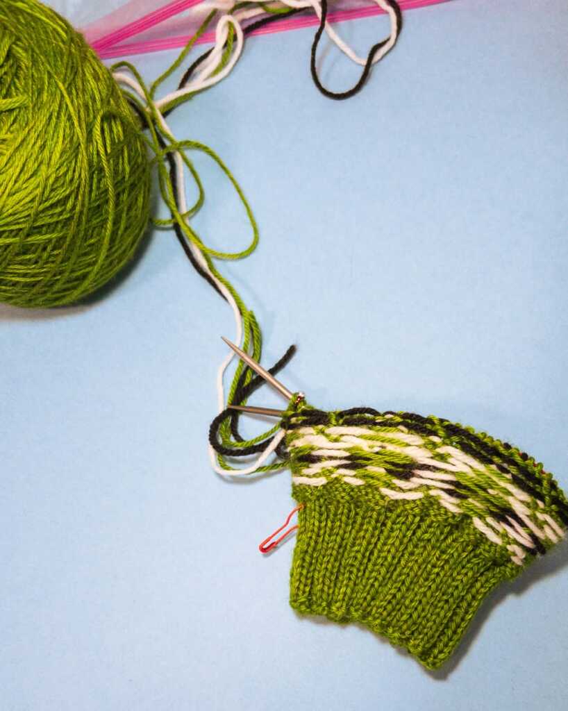 Knitting Socks Inside Out
