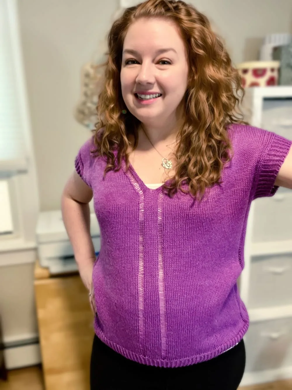 Modified Fit for the Outline Tee Knitting Pattern