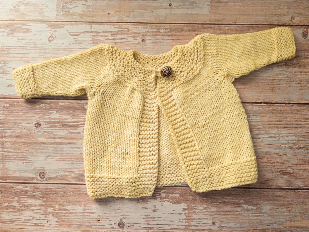 Easy Knitted Baby Sweater Set