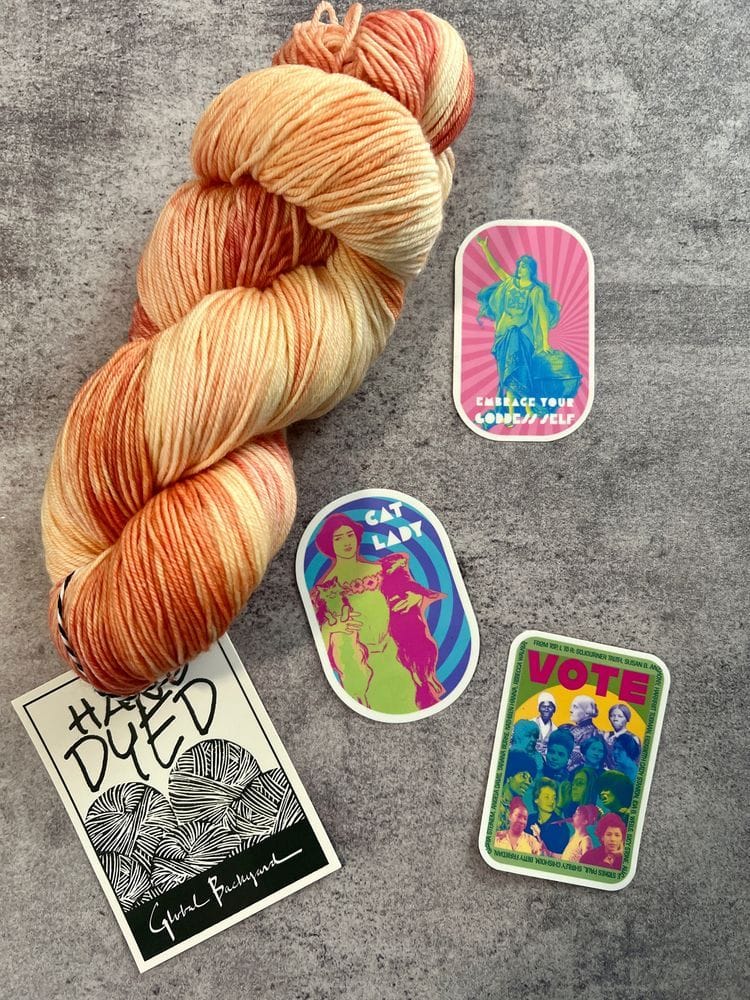 Global Backyard Yarn and Sticker Haul