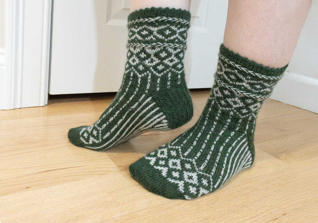 Learn to Knit Colorwork Socks