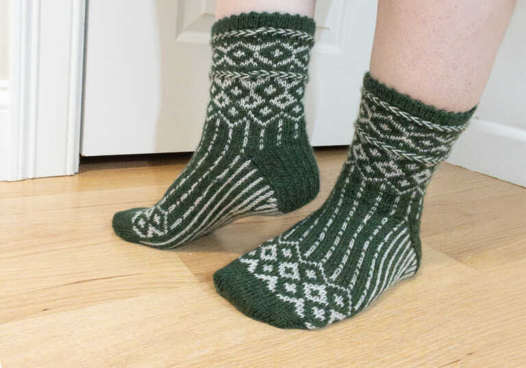 Learn to Knit Colorwork Socks