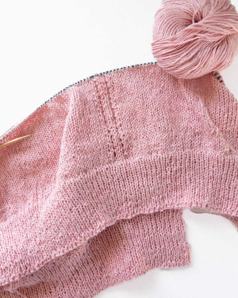 Knitting WIP - Holli Yeoh Take Wing Shell